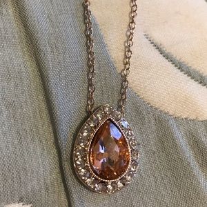 Rose Gold Monet Necklace and Earring Set